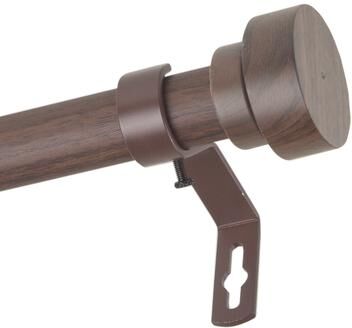 InStyleDesign Beret 1 inch Faux Wood Curtain Rod