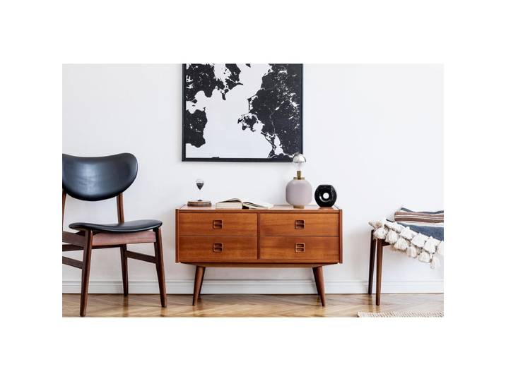 Lampe de salon en fer art deco
