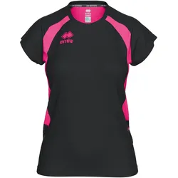 Errea, Damen, Sportshirt, Anika (XL), Schwarz, Pink