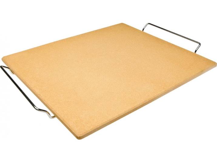 Pizzastein Ibili 41X36X1,50 CM , braun, B:41cm T:36cm, Keramik, Backbleche, Pizzastein