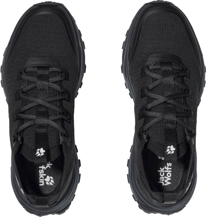 Wanderschuh JACK WOLFSKIN "PS TRAIL KNIT LOW W", Damen, Gr. 37,5, phantom, Synthetik, Schuhe Wanderschuh, Outdoorschuh, Trekkingschuh phantom 37,5
