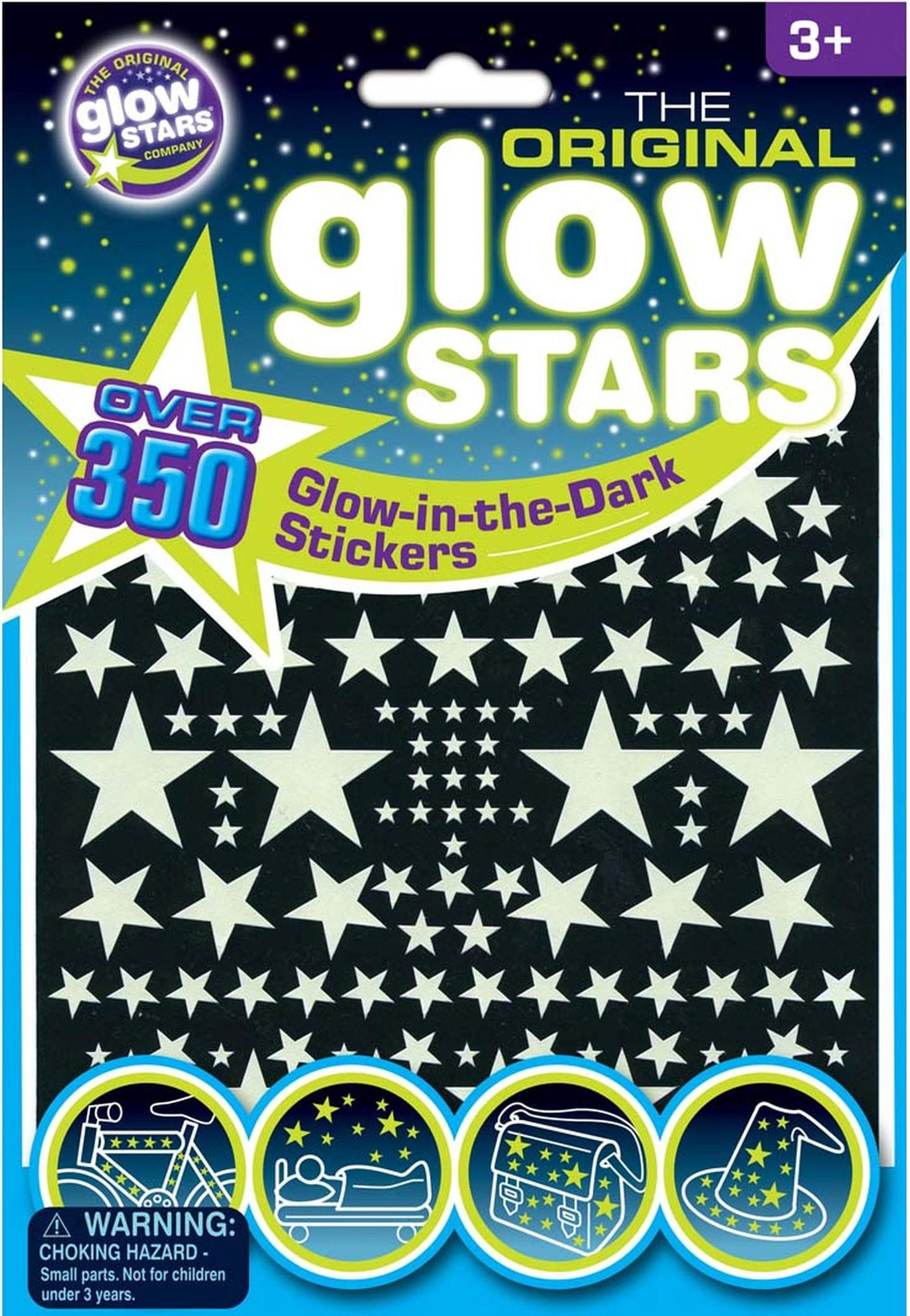 Brainstorm Glow-in-the-dark sterrenstickers, 350 stuks