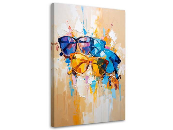 Feeby Leinwandbild Popkultur 70x100cm, Mehrfarbig, Pop-Art, Rechteckig, 70x100 cm, Bilder & Rahmen, Bilder, Leinwandbilder