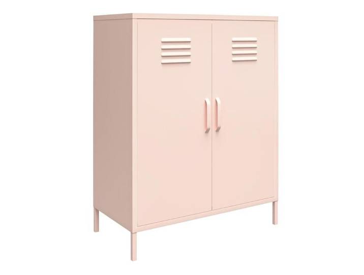 Mission District - Armoire Avec 2 Portes En Métal Rose