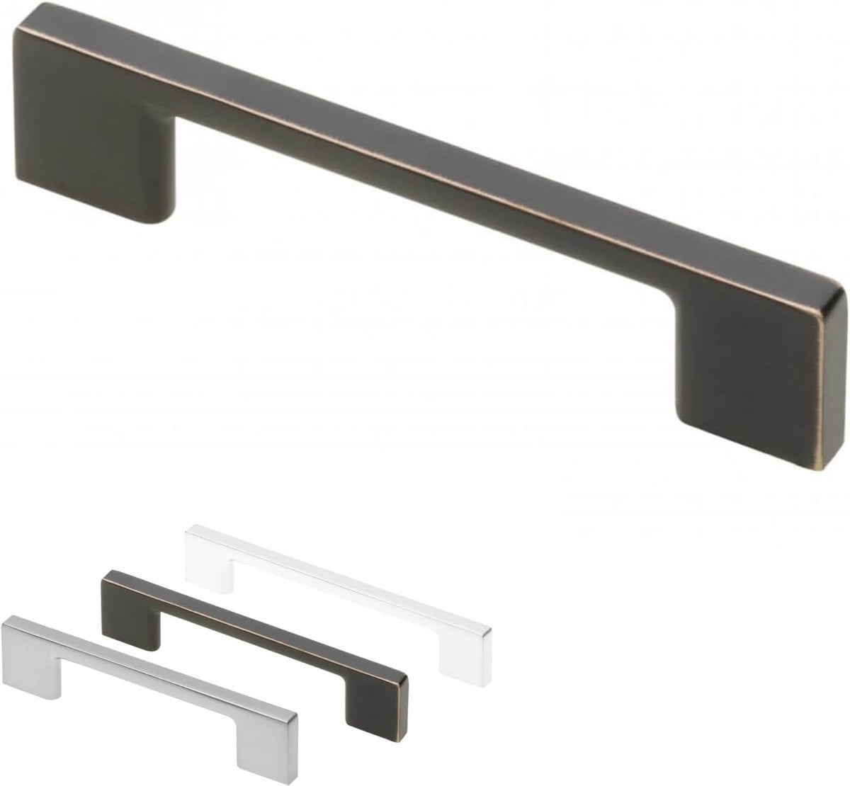 Meubelgreep Stang in Antiek Koper - Massief Koper - Breedte: 19,2 cm