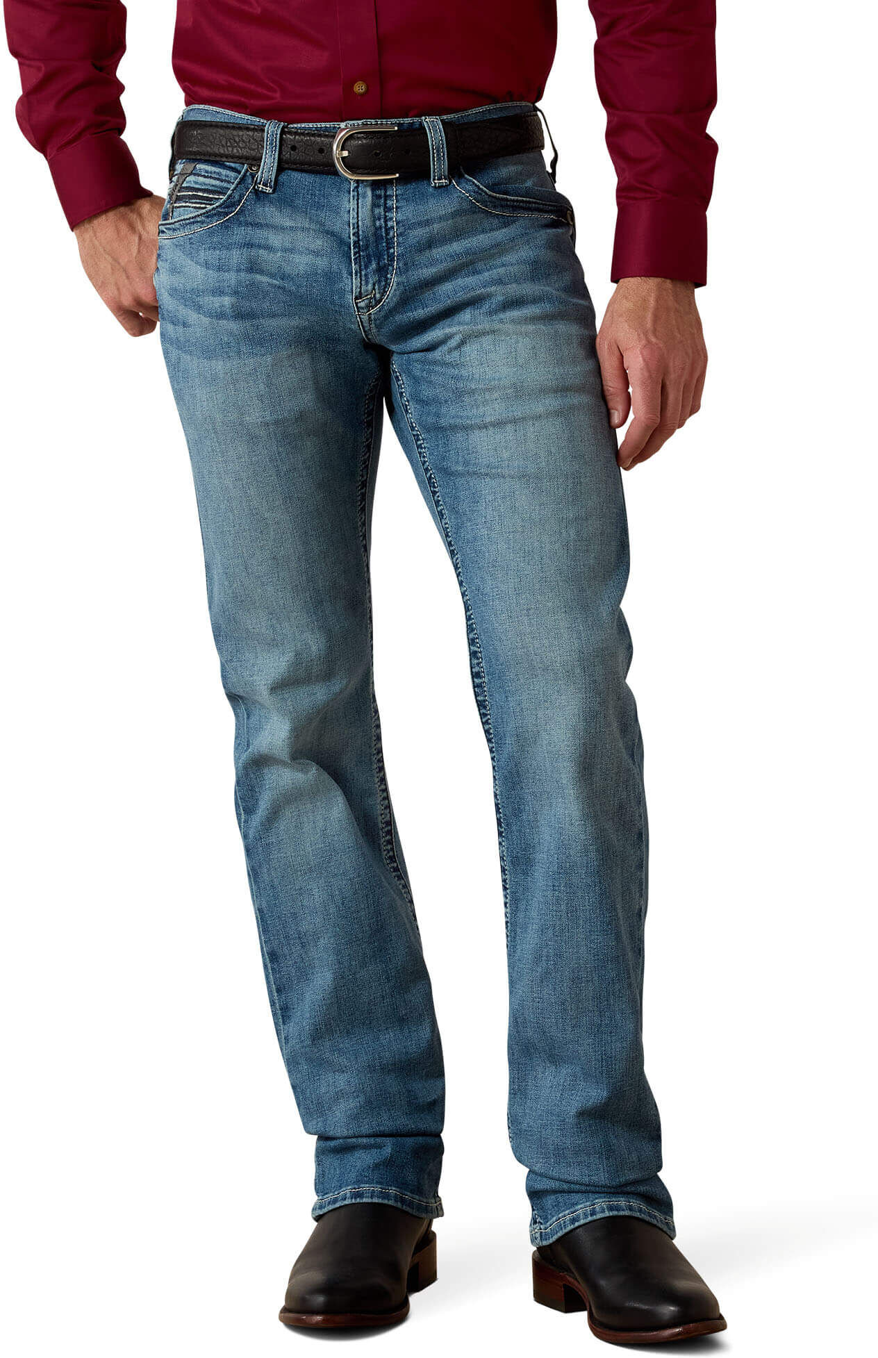 Men's M7 Slim Wessley Straight Jeans in Gaviota, Size: 34 X by Ariat