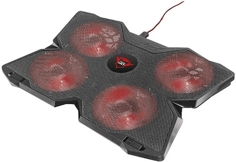 Soporte de refrigeración - Trust GXT 278, Para portátil 17.3", Negro y rojo
