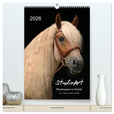 StudioArt Pferderassen im Porträt (hochwertiger Premium Wandkalender 2026 DIN A2 hoch), Kunstdruck in Hochglanz