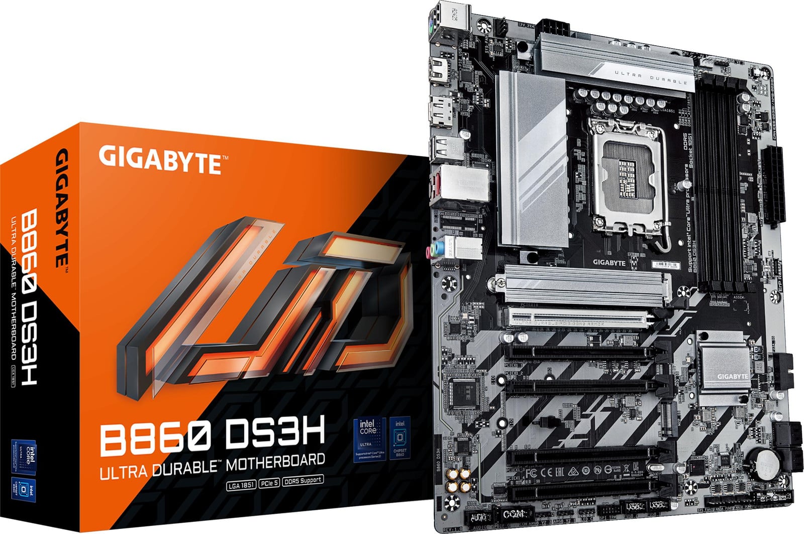 Gigabyte B860 DS3H ATX Motherboard met Intel B860 Chipset en DDR5 ondersteuning