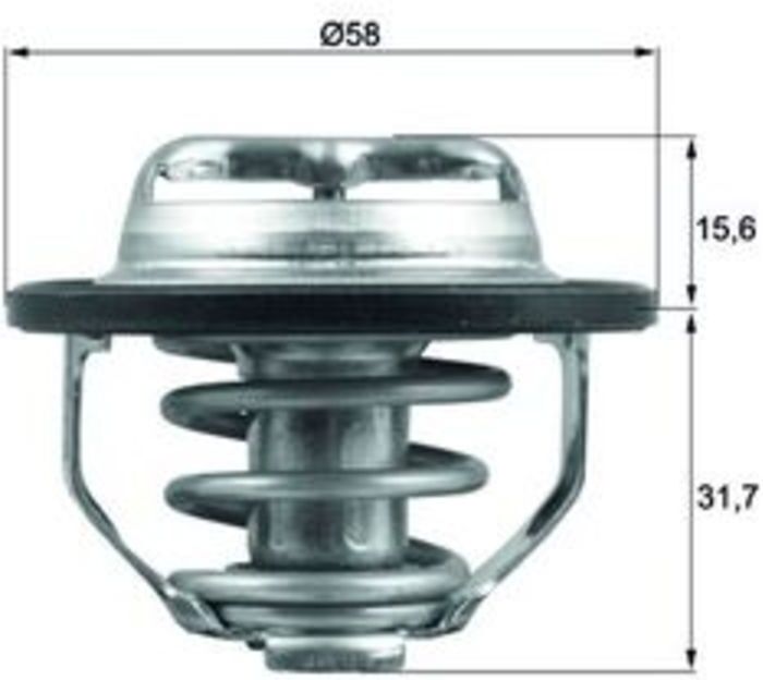 Thermostat, Kühlmittel MAHLE TX 122 82