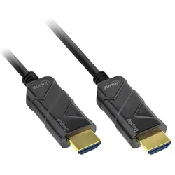 InLine HDMI AOC Kabel (10 m), Videokabel, Schwarz