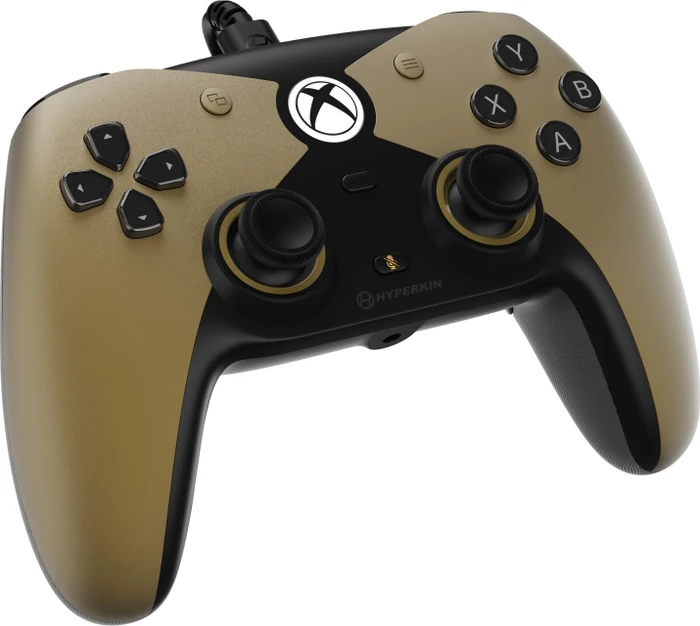 Hyperkin Competitor Wired Controller for Xbox Series|One/Win 11|10 (Gold) Licensed by Xbox