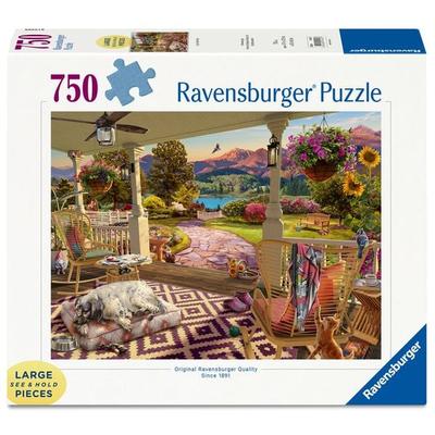 Erwachsenenpuzzle 750 Large Pieces - Entspannung auf der Veranda