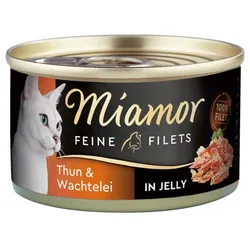 Miamor Feine Filets in Jelly Thunfisch & Wachtelei 24x100 g