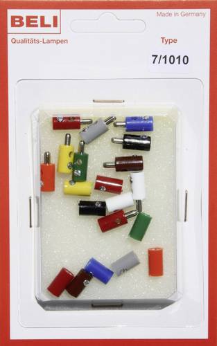 BELI-BECO 7/1010 Miniatur-Bananenstecker Stift-Ø: 2.6mm 1 Set