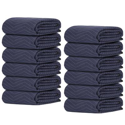 Dark Blue Moving Blankets Heavy Duty Furniture Protection Pads For Shipping & Packing Dark Blue Moving Blankets Heavy Duty Furniture Protection Pads For Shipping & Packing