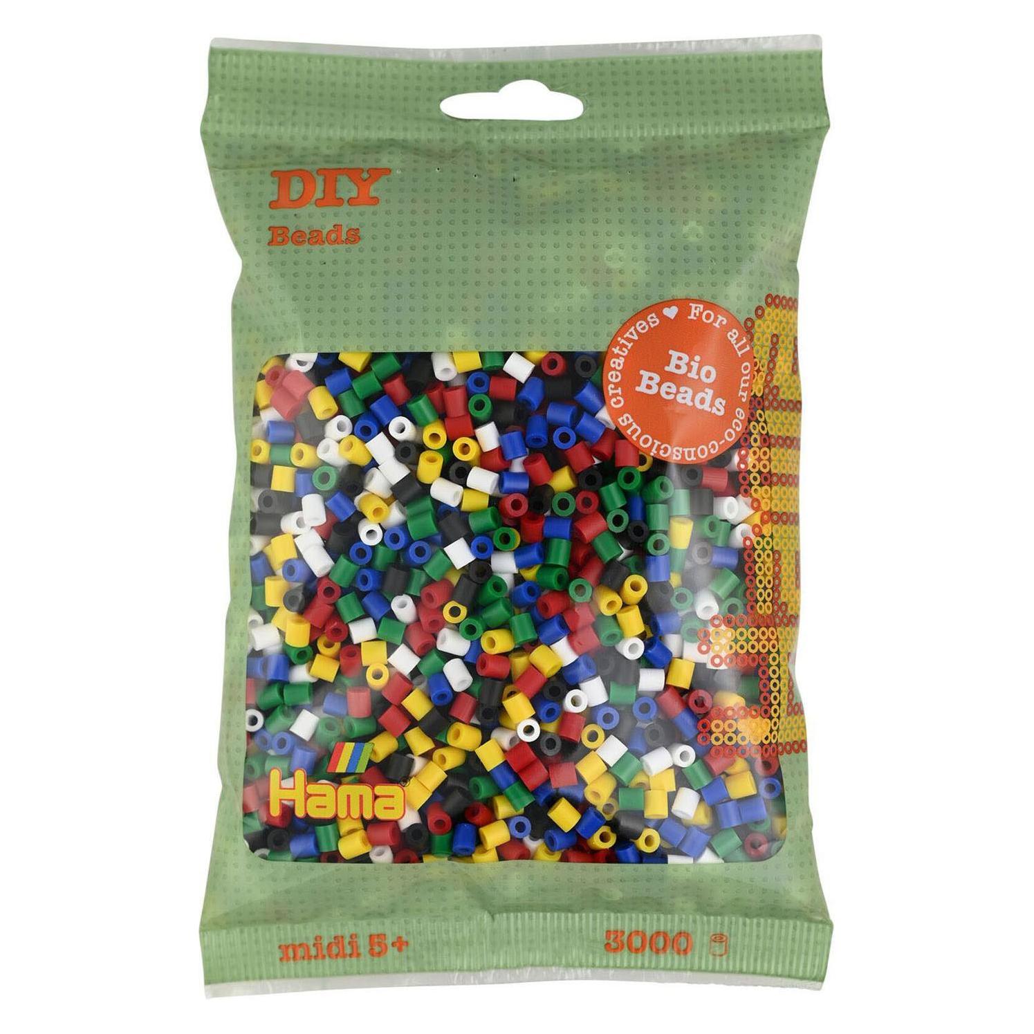Hama Bio Bügelperlen - Farbmischung (198), 3000 Stück. (191-198)