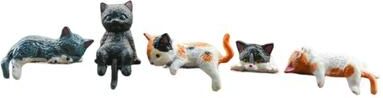 Inspire Essentials Mini Cat Figurine Decorative Desk Ornament Cute Animal Statue For Shelf And Table Decor 7