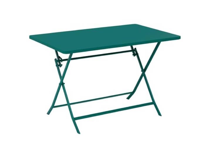 HESPERIDE - Table de Jardin Pliante Rectangle Greensboro 4 Places Opale - Acier Antirouille Renforcé - Mobilier pour Jardin\, Balcon\, Terrasse