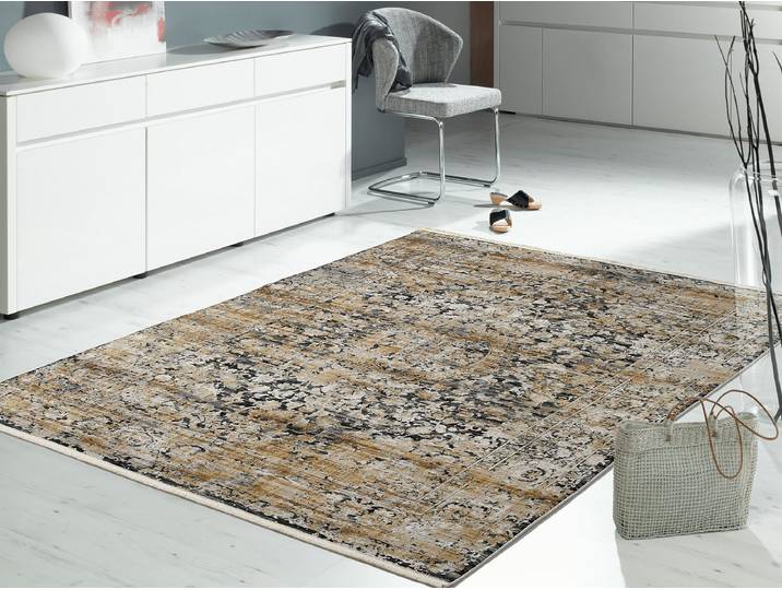 Kurzflorteppich Tethys Sea Braun 140 x 200cm Mischgewebe