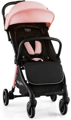 Costway One-Hand Folding Portable Lightweight Baby Stroller with Aluminum Frame-Pink