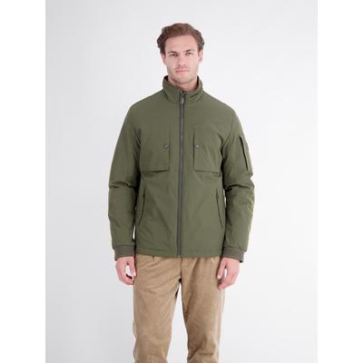 Outdoorjacke LERROS "Sportive Jacke aus flexibler Kunstfaser mit Fütterung", Herren, Gr. XL, grün (original olive), 100% Polyester, Jacken Outdoorjacke