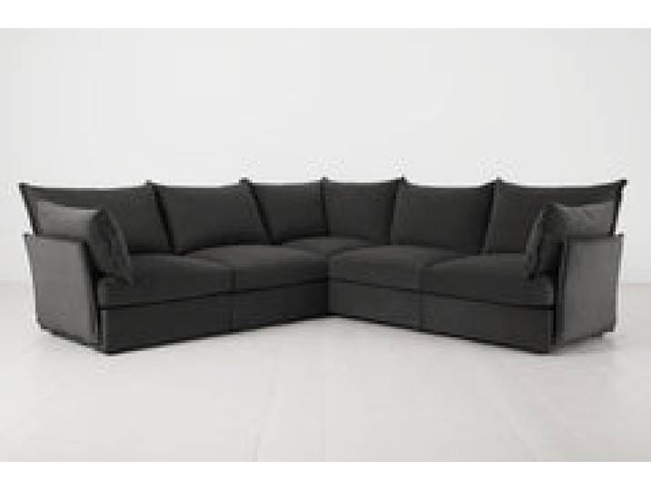 Ecksofa Model 06, Dunkelgrau
