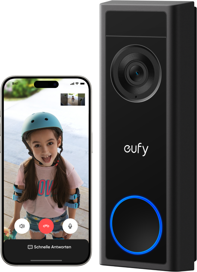 Anker eufy Türklingel mit Kamera C31, 2K FHD und duale Stromoptionen