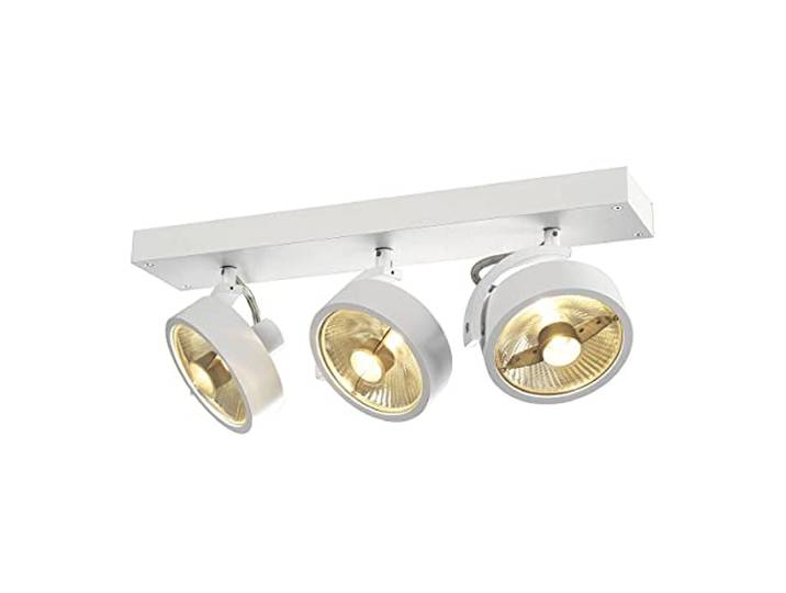 SLV wand- en plafondopbouwarmatuur KALU/plafond- en wandverlichting binnen, opbouwarmatuur, wandopbouwarmatuur, plafondspot / GU10 75W wit