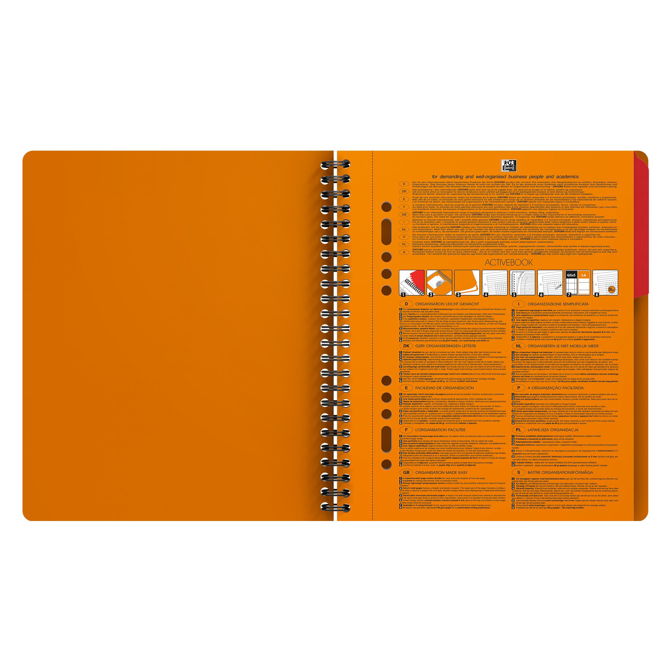 Oxford Activebook (A5+, Liniert, Weicher Einband) (1412)