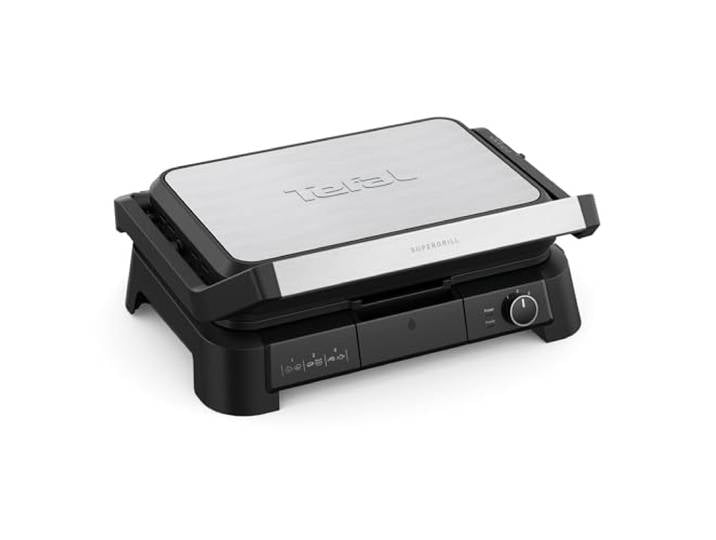 Tefal - SuperGrill 3-en-1 XL - Grill Barbecue et Four - 8 personnes - 2200w Appareil croque monsieur et grill 3 en 1 pour 8 personnes - Cuisson polyvalente viande et légumes - Thermostat 3 positions