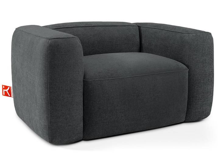 KONSIMO® Sessel FUBBO Einzelsessel, Polstersessel, hergestellt in der EU, extrem bequem, Modernes Design, mit Wellfedern in der Sitzfläche