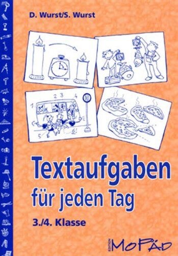 Sharman Wurst - Textaufgaben für jeden Tag. 3./4. Klasse: Grundrechenarten als Textaufgaben z.B. Längenmaße, Gewichte im Zahlenraum bis 1000 - Preis vom 09.10.2026 07:28:09 h