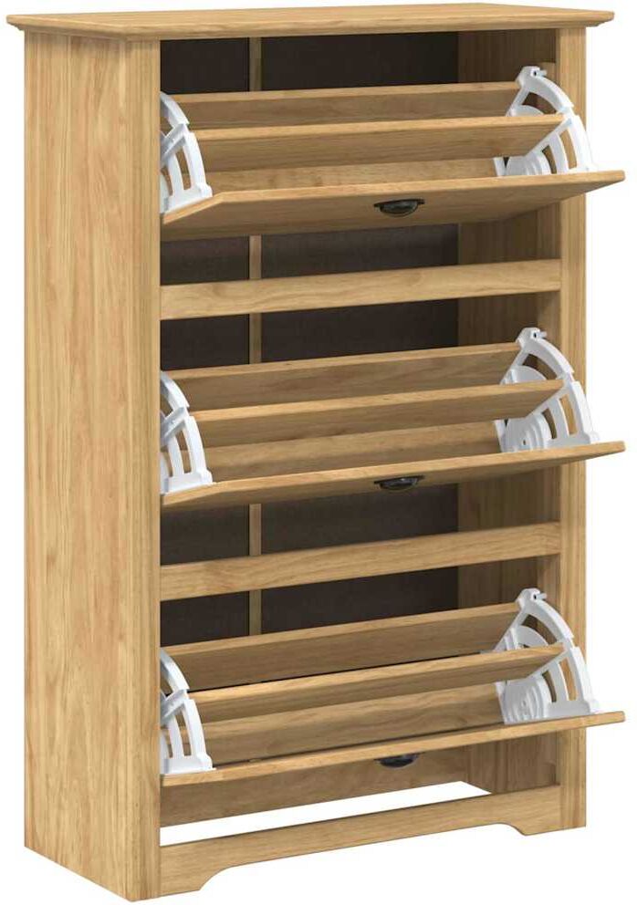 vidaXL Rack à chaussures BODO 80 x 35 x 118 cm Bois d'ingénierie