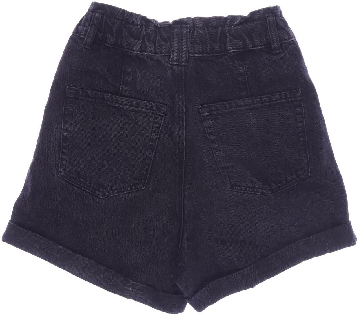 Stradivarius Damen Shorts, Schwarz, Gr. XS, Baumwolle - Second Hand