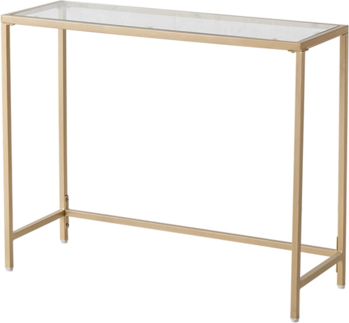 Bolt Edge Console Tafel - Transparant Goud - Breedte: 100 cm