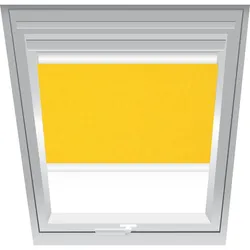 Roto Sichtschutzrollo Gelb 2-R26, 85x112 cm (8/11), 845 SR Holz,Aluminiumschiene,Manuell,Roto