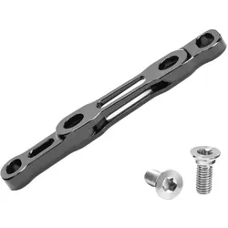 ABSOLUTE BLACK Adapter Flat Mount Shimano vorn | 160 / 140 mm | schwar