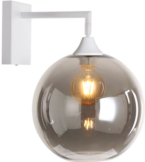 George Oliver Bonview Iron Armed Sconce White/Smoke