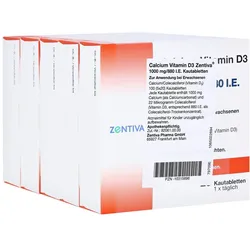 Calcium Vitamin D3 Zentiva 1000 mg/880 I 100 St