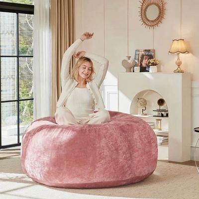 Kodotan sofa 4FT bean bag chair,memory foam filling,adult and teen bean bag chair,soft sofa with removable flannel cover,round sofa