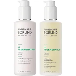 300ml ANNEMARIE BÖRLIND LL REGENERATION SYSTEM VITALITY LL Klassiker Duo (Reinigungsmilch 150ml + Gel 150ml)