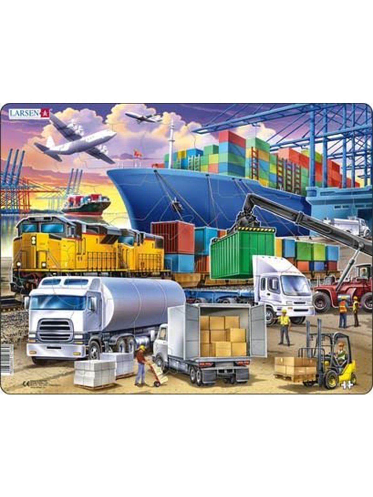 Larsen Puzzles Puzzle Transport - 37-teilig, Maxi (36.5x28.5 2D Puzzles