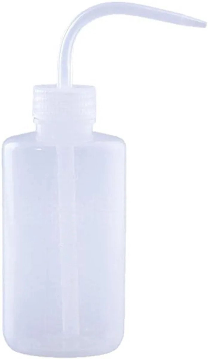 Plastic flesje voor reinigen van tatoeages en wimpers, 250 ml