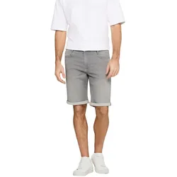 Mac Jog’n Bermuda Shorts in hellgrauer Waschung-W36