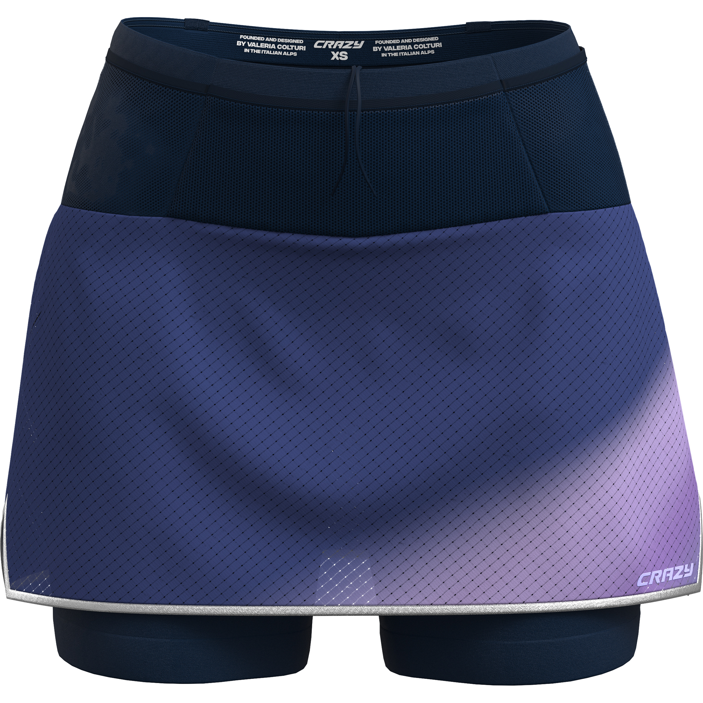 Crazy Voltage Skort Damen Röcke blau Größe S Trailrunning | Laufen Elastisch