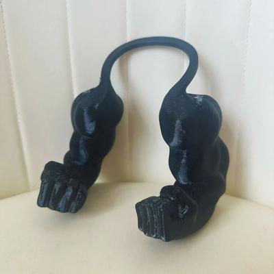 Uplift Essentials Hilarious Muscle Arm Pet Accessory & Viral Photography Prop black