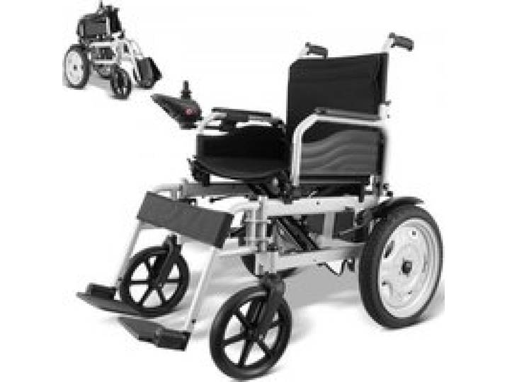 VEVOR Fauteuil roulant électrique pour adultes seniors, capacité de poids 120,2 kg, fauteuil roulant motorisé léger et pliable largeur 444,5 mm, chaise électrique tout terrain 20 km, dossier réglable