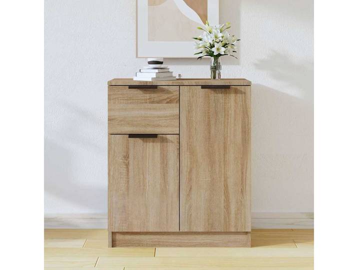 vidaXL Sideboard vidaXL Sideboard Sonoma-Eiche 60x30x70 cm Holzwerkstoff