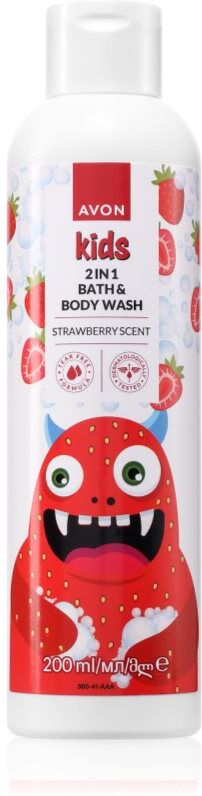 Avon Kids Strawberry bath product 2-in-1 200 ml